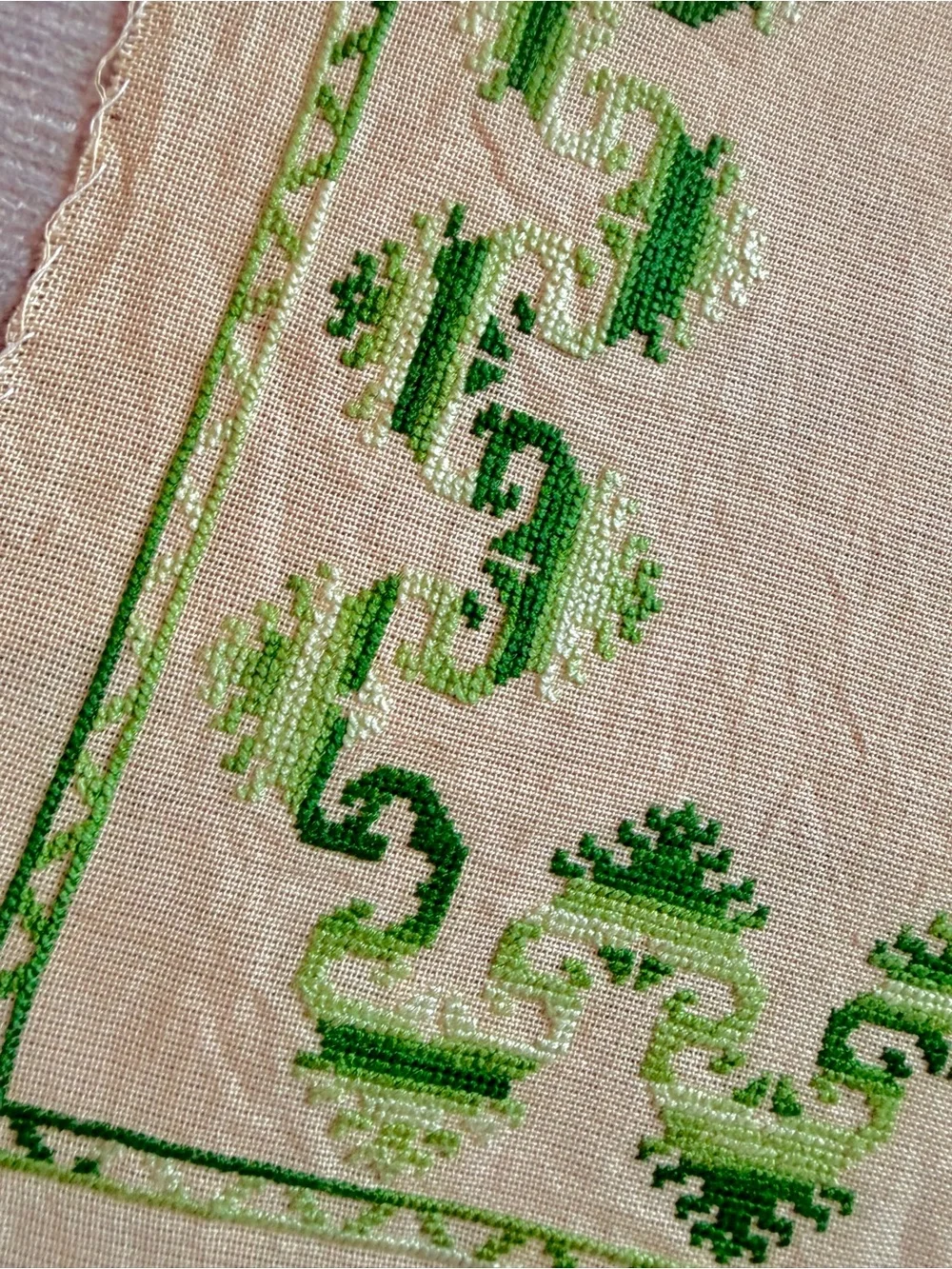 Vintage handmade greek